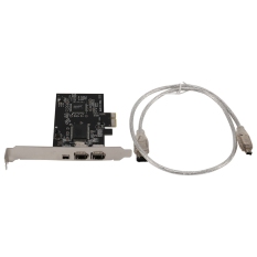 1394 Firewire Card,PCIe 3 Ports 1394A Firewire Expansion Card, PCI Express to External IEEE 1394 Adapter Controller