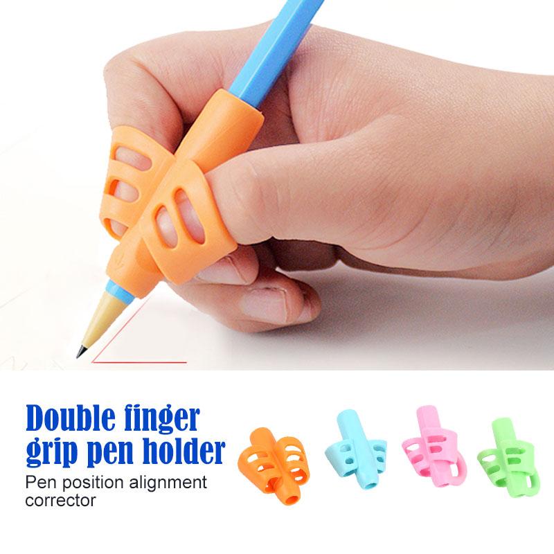 Writing Posture Correction Writing Aid Grip Professional 4pcs/Lot Rubber Pencil Holder Hand Protector