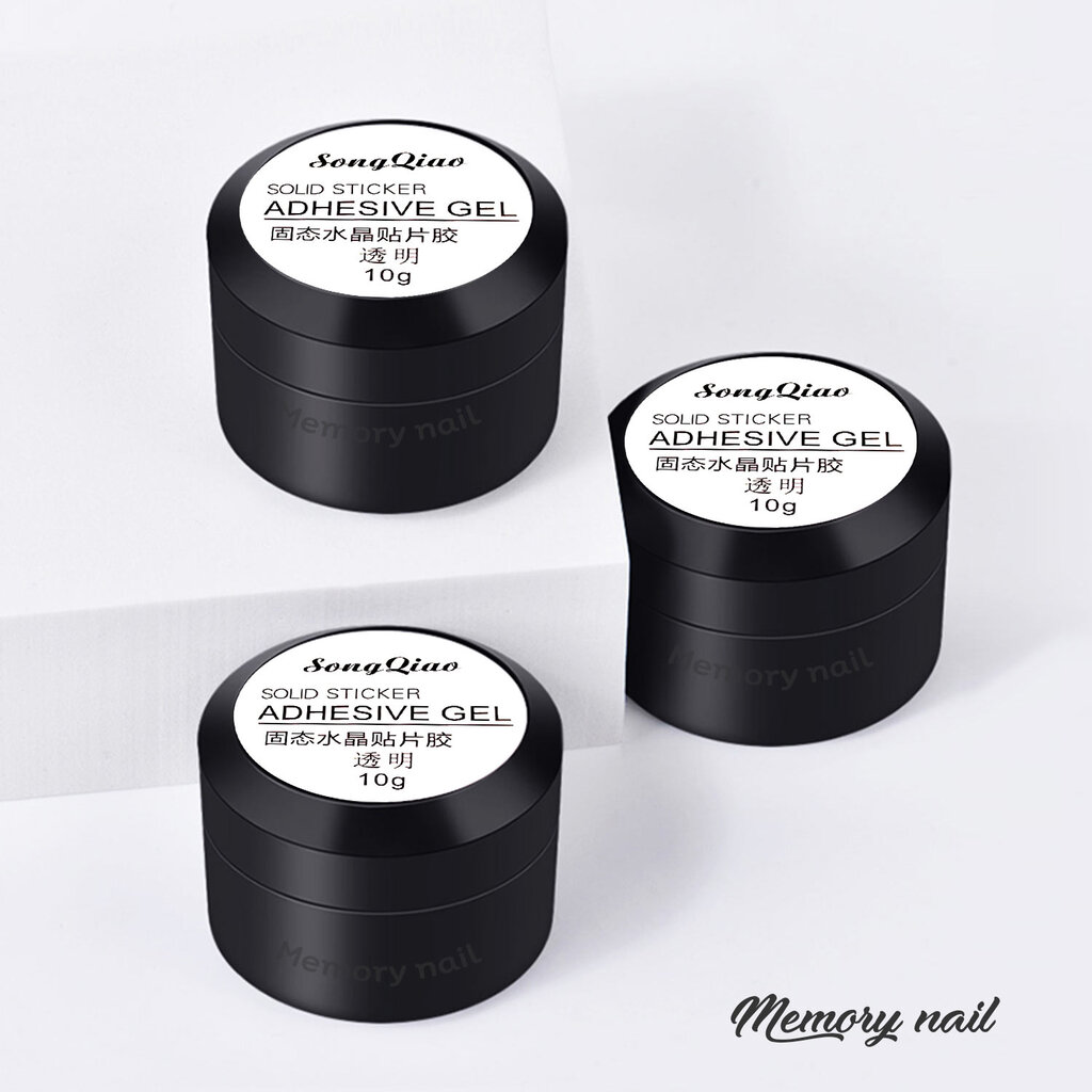 ( ADHESIVE GEL ) SONG QIAO เจลกาว ต่อเล็บปลอม 10g. solid sticker