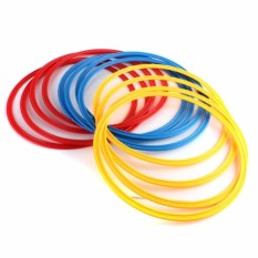 12 ชิ้นนวัตกรรมความเร็วฝึกความทนทานแหวนหลายสีฟุตบอลบาสเก็ตบอล - Intl By Yw Store