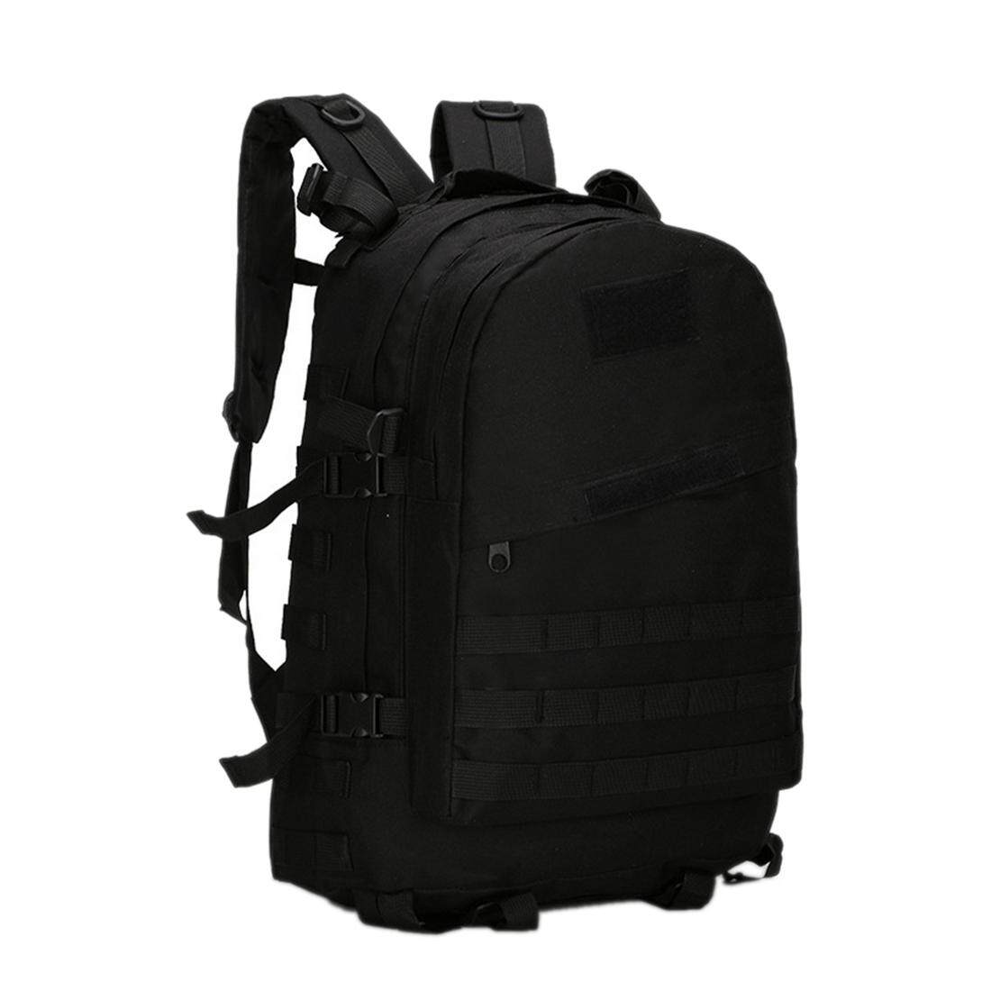 360DSC 3D 40ลิตรกลางแจ้งทหารทางยุทธวิธีการแคมป์เดินป่าเดินป่าสะพายเป้กระเป๋าเป้กระเป๋าแถบไนลอน-สีดำ
