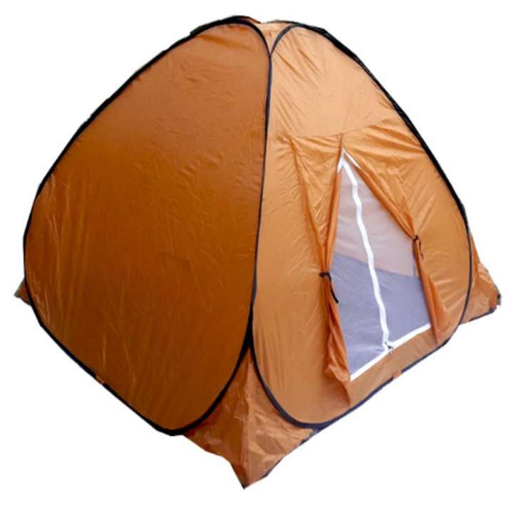 CAMPING IN TH เต็นท์สปริงโยน กางอัตโนมัติ สำหรับ 3-4 คน  210x210x160ซม.(สีน้ำตาล)