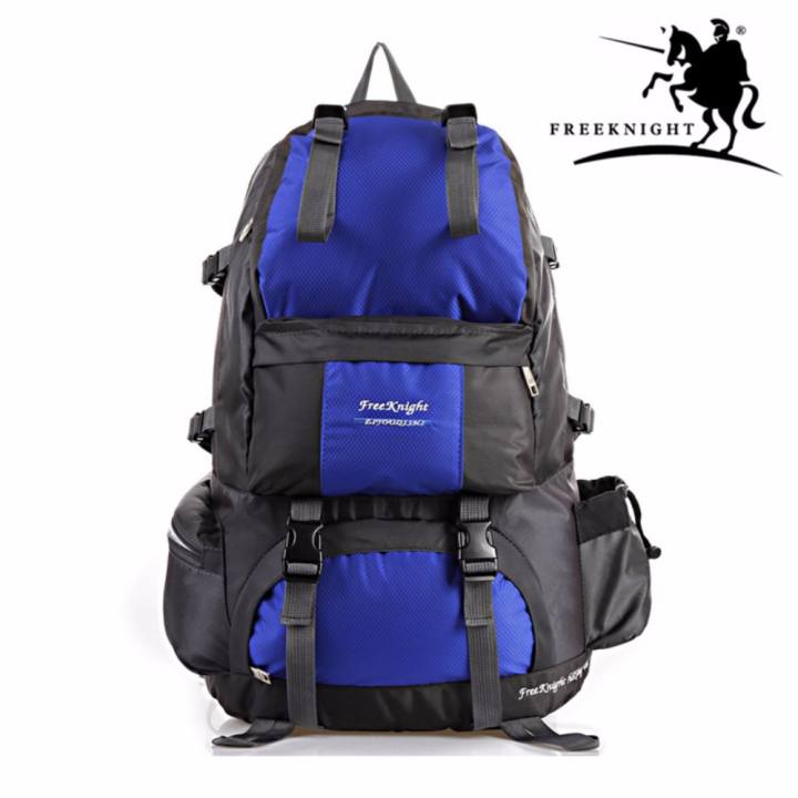 Free Knight 50L กระเป๋าเป้สำหรับเดินป่า FK 751 Hiking Travel Backpack (สีน้ำเงิน)