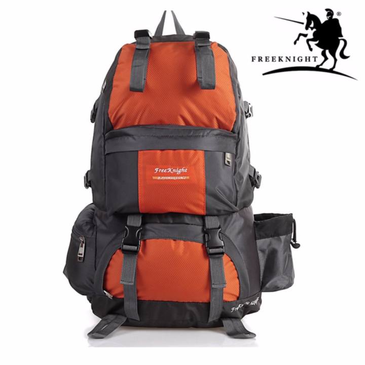 Free Knight 50L กระเป๋าเป้สำหรับเดินป่า FK 751 Hiking Travel Backpack (สีส้ม)