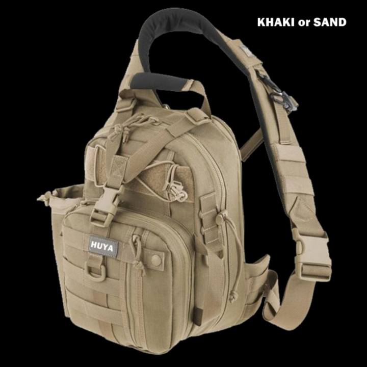 GEAR SLINGER BLACK กระเป๋าสะพายพาดลำตัว พาดไหล่ สะพายไหล่และกระเป๋าสะพายข้าง กระเป๋าคาดอก กระเป๋าเป้สำหรับเดินป่า