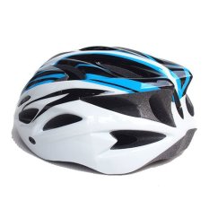 หมวกจักรยาน Macanic (สีขาว/ฟ้า/ดำ)