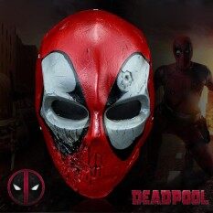 JAPAN Deadpool เดดพูล หน้ากาก กันน็อค สุดโหด วัสดุ ไฟเบอร์กลาส fiberglass ( คอลเลคชั่น ของสะสม ที่มีคุณภาพสูง ) ไส่เล่น BB GUN Mask Halloween ฮาโลวีน