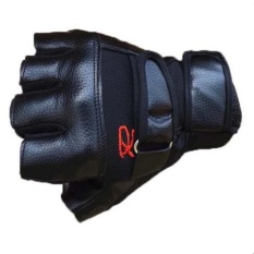Lions ถุงมือฟิตเนส ถุงมือยกน้ำหนัก Fitness Glove 1 คู่ รุ่น R (สีดำ)