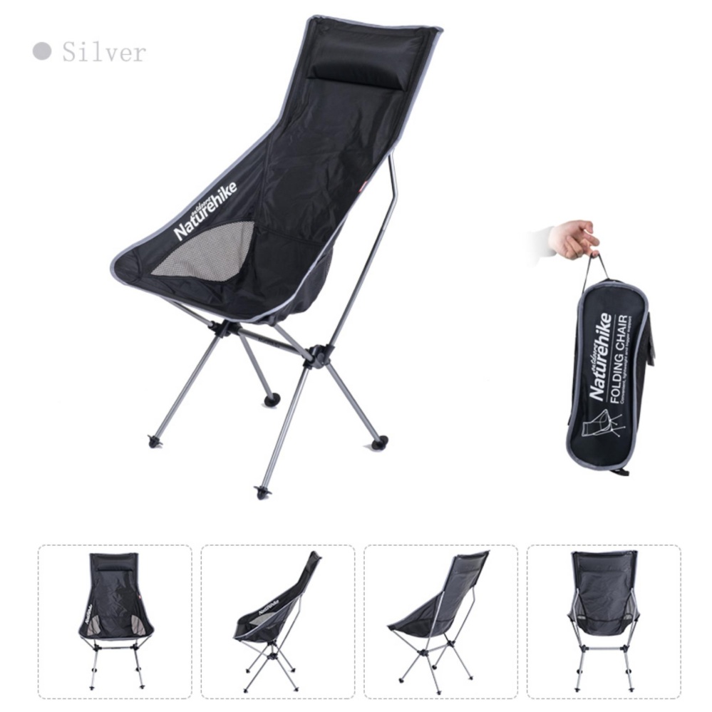 Naturehike Portable Folding Camping Fishing Chair Outdoor Picnic Beach Aluminum Lightweight Chairs - intl