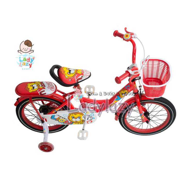 ladylazyจักรยานเด็ก No.5510 12" สีแดง