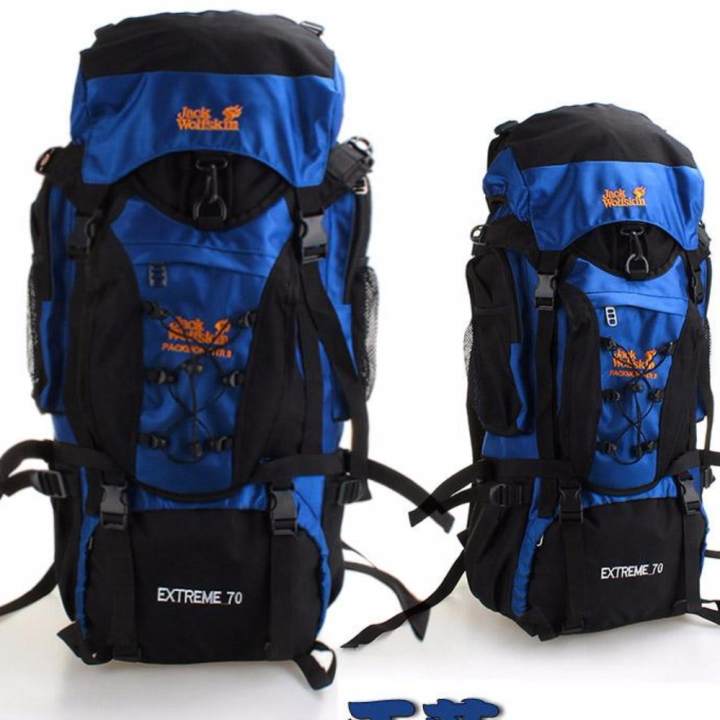 กระเป๋า มัลติฟังก์ชั่น outdoor Hiking Backpack with Daypack 60L