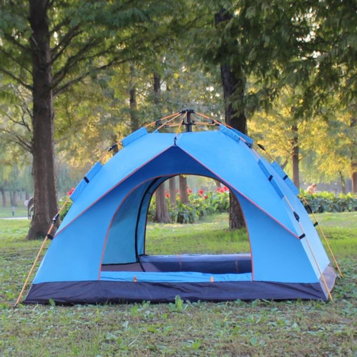 เต็นท์กลางแจ้งโดยอัตโนมัติ Outdoor Tent Automatic Open Rainproof Camping Tents 1-2 Person – intl เต็นท์กลางแจ้งโดยอัตโนมัติ Outdoor Tent Automatic Open Rainproof Camping Tents 1-2 Person – intl