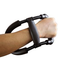 Power Wrist Device Forearm Force Flexor Strength Hand Gripper Training Tool Exerciser Steel Spring Adjustable   เครื่องบริหารข้อมือ - สีดำ