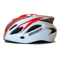 Stronger หมวกจักรยาน รุ่น V-105 (สีขาว/แดง)