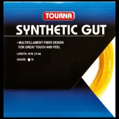 TOURNA เอ็นเทนนิส SYNTHETIC GUT- 40 ft, (12m) Gold, 17 gauge