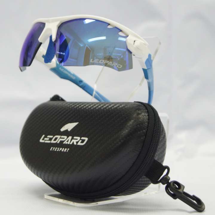 Leopard Pantone แว่นจักรยาน กันลม กันฝ้า กันแดด uv 100% เลนส์Polycarbonate เลนส์ใส(ฟรี)...