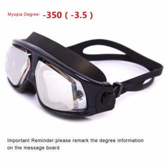 แว่นตาว่ายน้ำปลาวาฬกําหนด,แว่นตาว่ายน้ำสายตาสั้นแสงรั่วซึมการออกแบบป้องกันหมอกป้องกันรังสียูวีสำหรับว่ายน้ำกลางแจ้ง (กําหนด: 1.5-7.0 diopters)