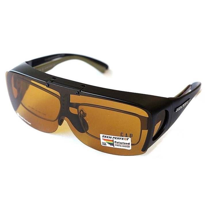 ZeeN PerfecT แว่นกันแดดแบบสวมทับ Fit Over-Flip Up Glasses 7003 Yellow Lens