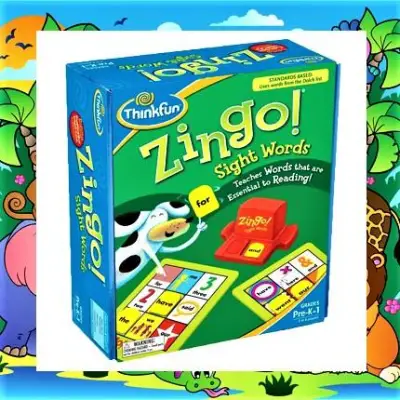 เกมตารางบิงโกคำศัพท์ Think Fun Zingo Slight Word Bingo