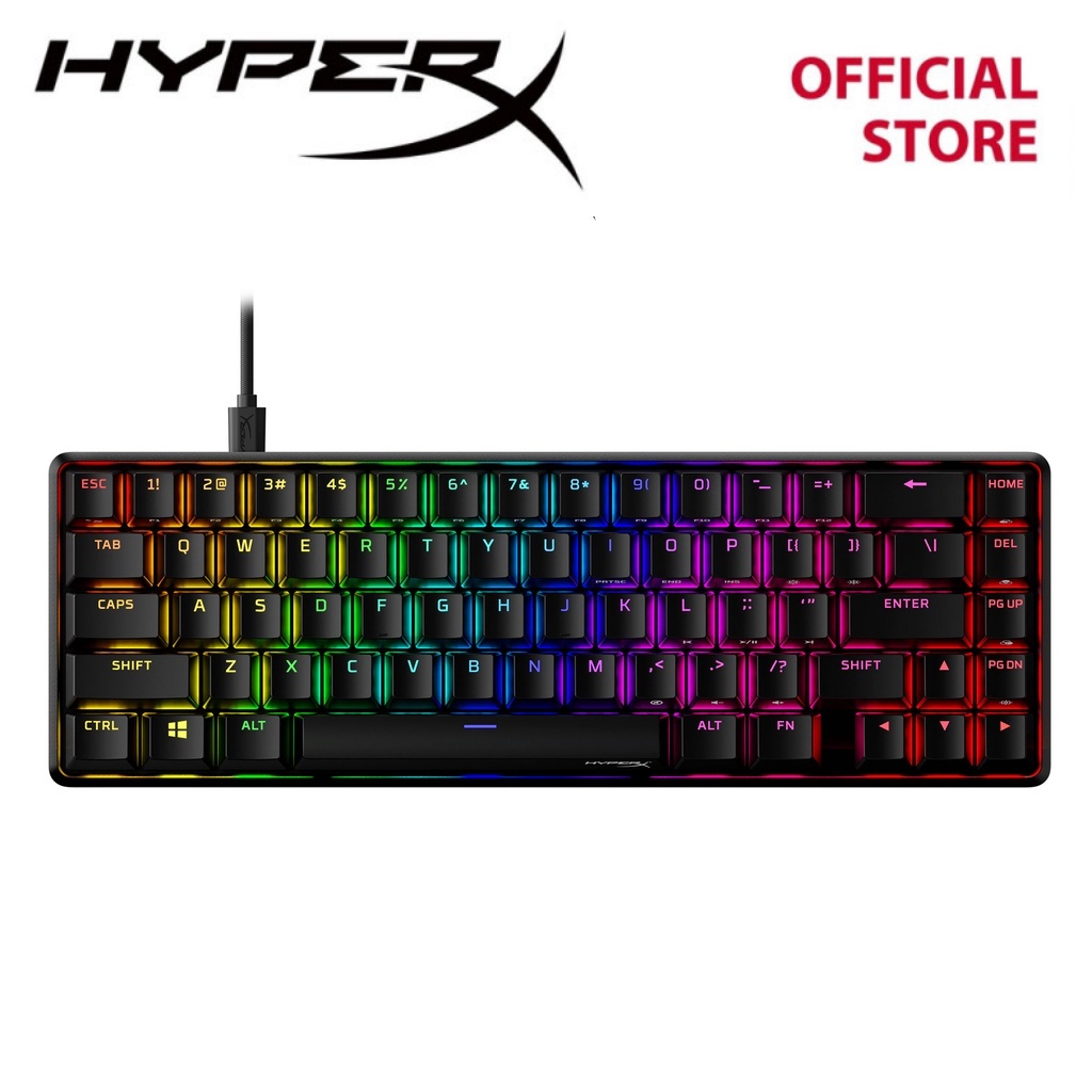 [US Layout] HyperX Alloy Origins 65_Aqua Switch (56R64AA#ABA) ราคา 2,790 บาท*ส่งฟรี
