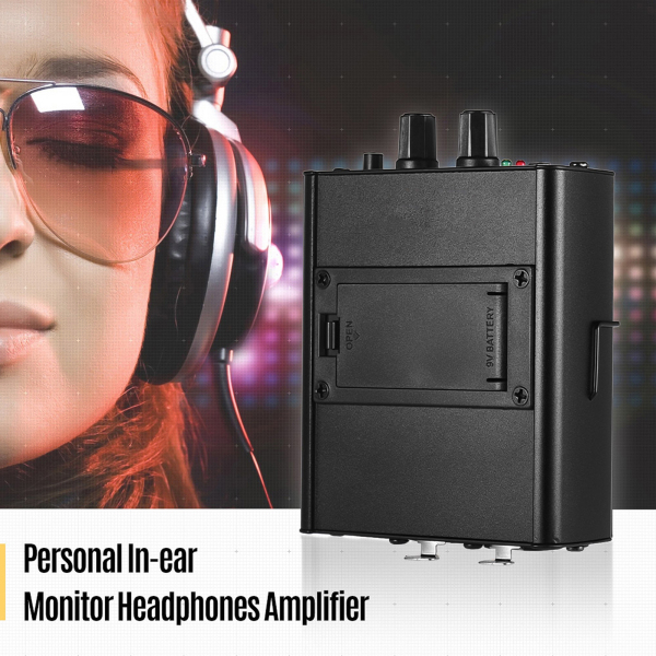 Personal In-ear Monitor Headphones Earphones Amplifier Amp with XLR Inputs 3.5mm Output