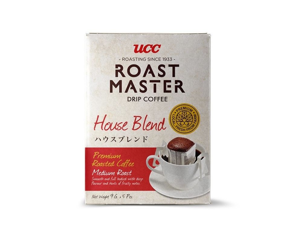 กาแฟยูซีซีญี่ปุ่นแบบซอง สีแดง UCC Roast Master House Blend Drip Coffee