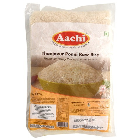 Aachi Ponni RAW Rice 1 KG.