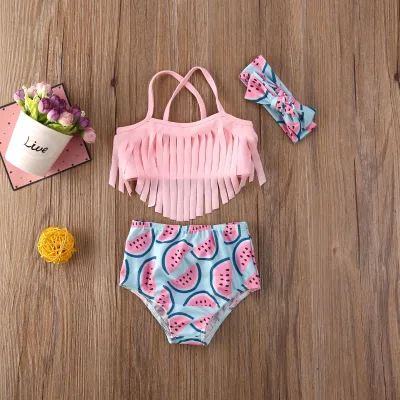 Watermelon Toddler Baby Girl Swimsuit Bikini Swimwear Bathing Suit Beachwear