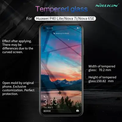 Nillkin for Huawei P40 P30 P20 Lite Glass 9H Tempered Glass Screen Protector For Huawei P40 P30 Lite P20 Honor 20 Pro 10 Glass