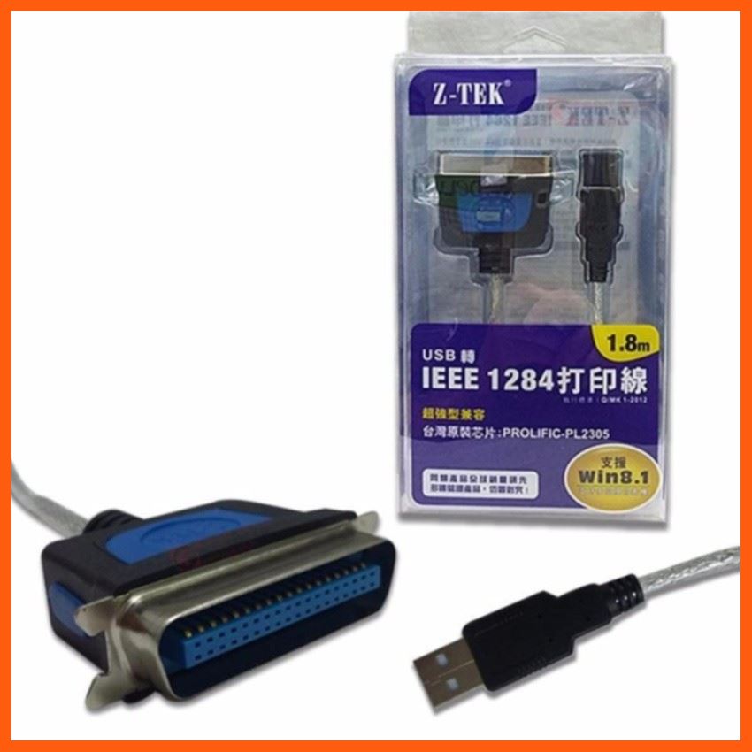 #ลดราคา USB IEE 1284 Cable Z-TEK USB TO Parallel 1284 1.8M -int (สีดำ) #ค้นหาเพิ่มเติมMINI Video Capture Card USB สาย USB Parallel Optical Digital สเตอริโอSPDIF