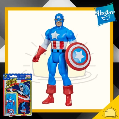 Captain America : Marvel Legends Recollection Retro Kenner 3.75 นิ้ว ของเล่นของสะสม