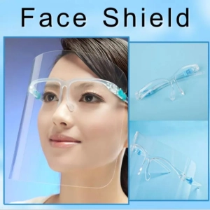 ภาพหน้าปกสินค้าพร้อมส่งทั่วไทย !!! แว่นตาเฟสชิว Face shield เฟสชิวแบบติดกับแว่น หน้ากากใสคลุมหน้า ช่วยป้องกันละอองฝอย Faceshield เฟสชิลด์ #F 7 ซึ่งคุณอาจชอบสินค้านี้