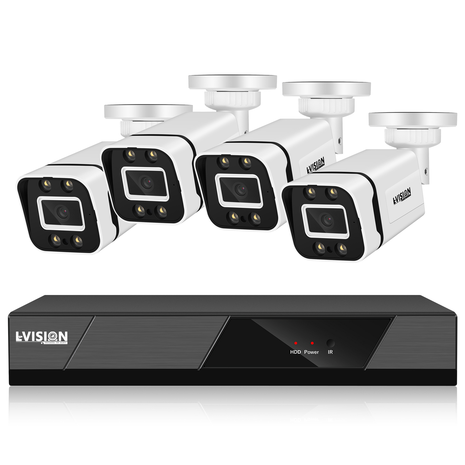 ivision New Arrival ชุดกล้องวงจรปิด 4MP 4CH รุ่น OEM HIKVISION ระบบ AHD ...