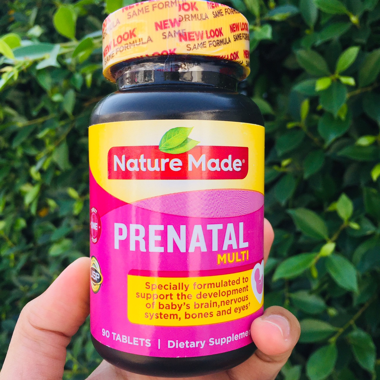 วิตามินเตรียมตัวตั้งครรภ์ Multi Prenatal 90 เม็ด- USP Verified (Nature Made®) วิตามินสำหรับหญิงตั้งครรภ์และให้นมลูกที่แพทย์แนะนำ