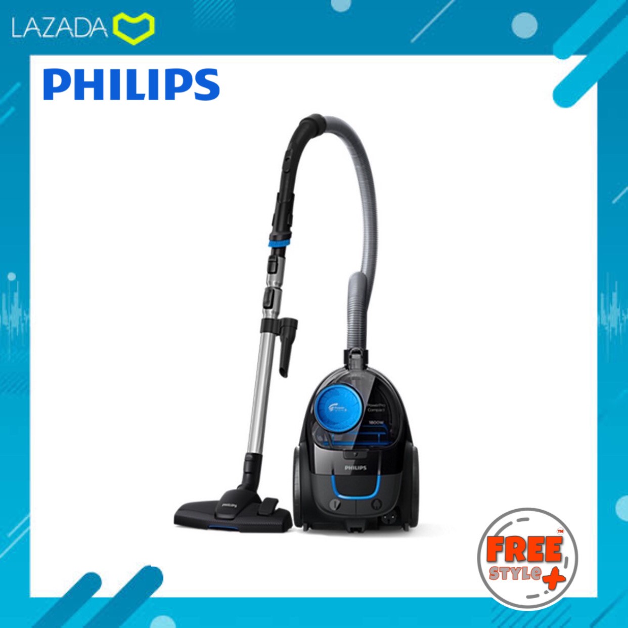 💯Philips  เครื่องดูดฝุ่น Power Pro Compact Bag less vacuum cleaner รุ่น FC9350/01