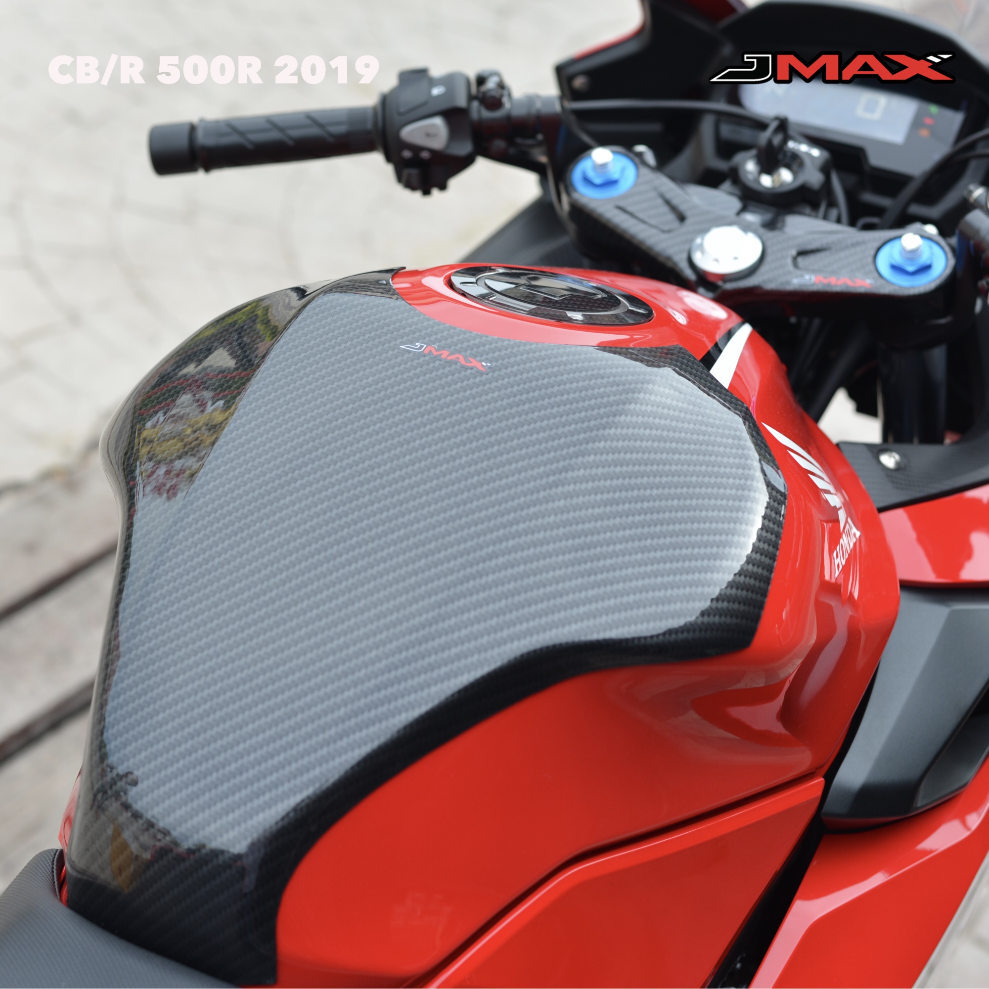 ครอบถัง Size L การ์ดถังน้ำมัน Tank Guard Honda CBR500R CB500F ปี 2019