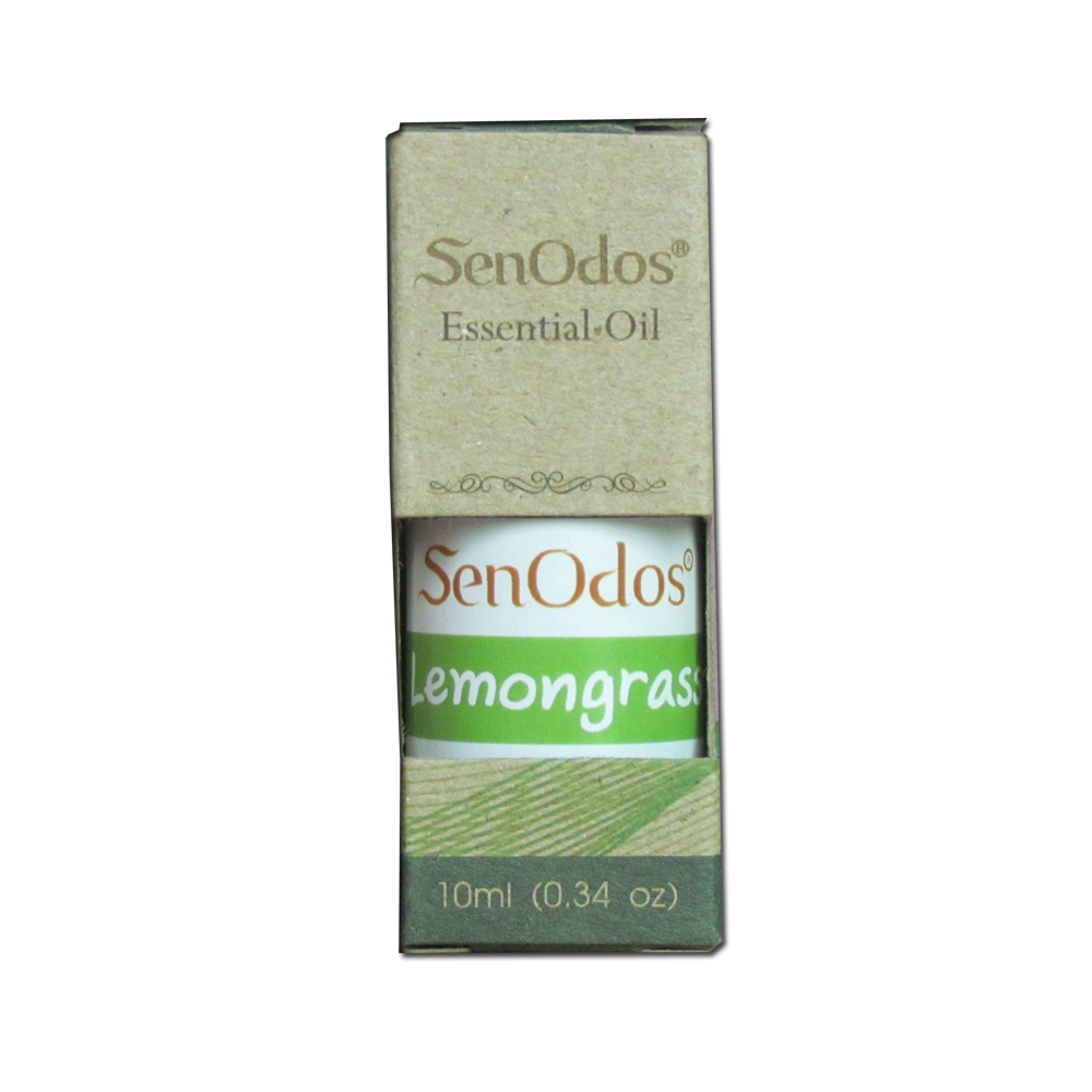 SenOdos น้ำมันหอมระเหย แท้ 100% กลิ่นตะไคร้ 10 ml. บรรเทาความเครียด บรรเทาอาการปวดหัว ดับกลิ่นอับ ไล่ยุง ไล่แมลง Lemongrass Pure Essential Oils SenOdos