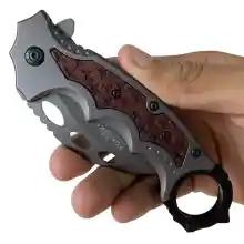 ภาพขนาดย่อของภาพหน้าปกสินค้ามีดพับ มีดคารัมบิต Fox Or Karambit Knives FA42 ขนาด 7.7 นิ้ว (19.5 ซม.) จากร้าน ChownEwy บน Lazada ภาพที่ 1