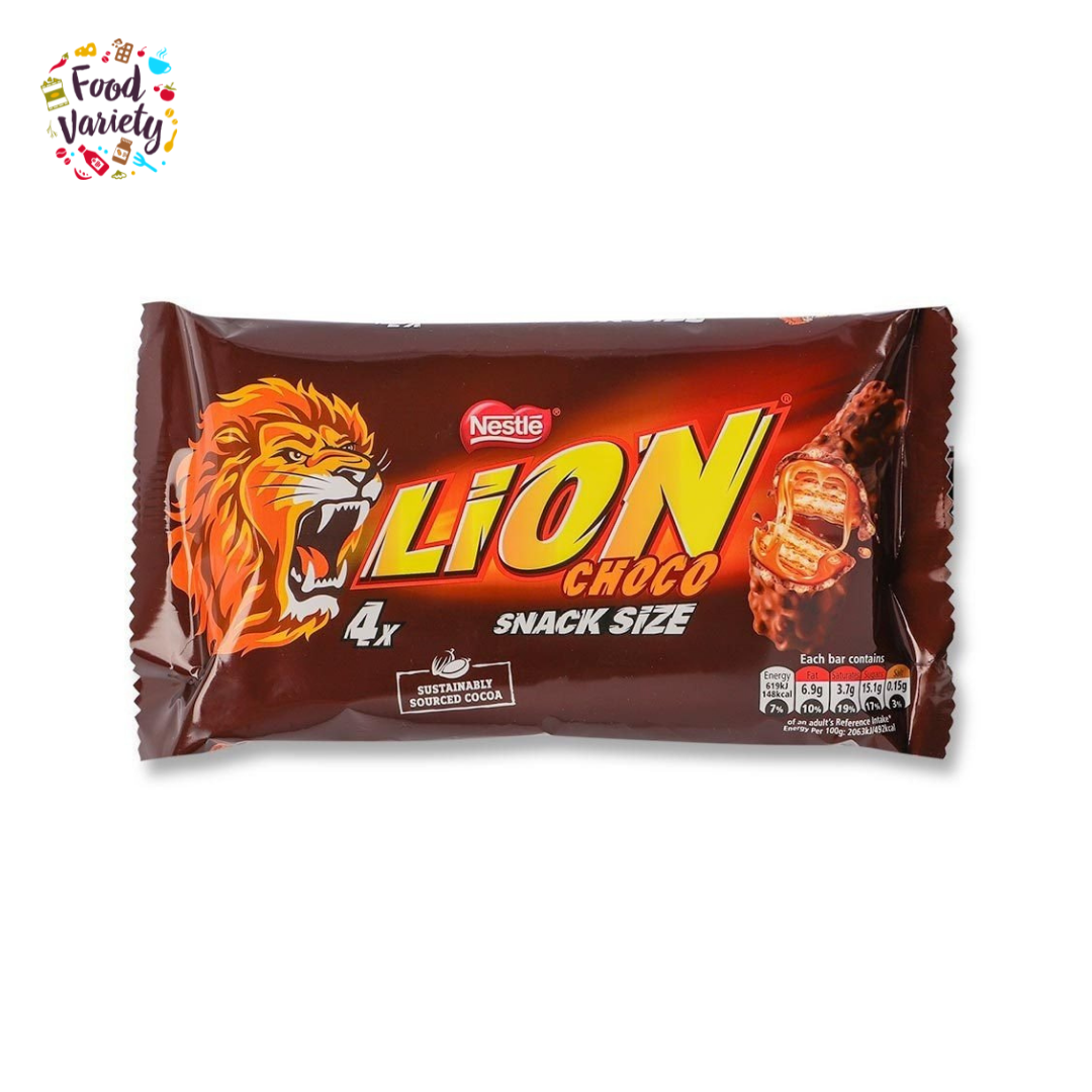 Nestle Lion Choco bar 4 pack 120g เนสท์เล่ ไลออนช็อกโก้บาร์ 4 แท่ง 120กรัม