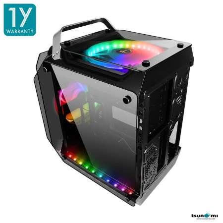 Tsunami Coolman Gorilla Super ATX ( Best aero-cooling solution) Gaming Computer Case RGB