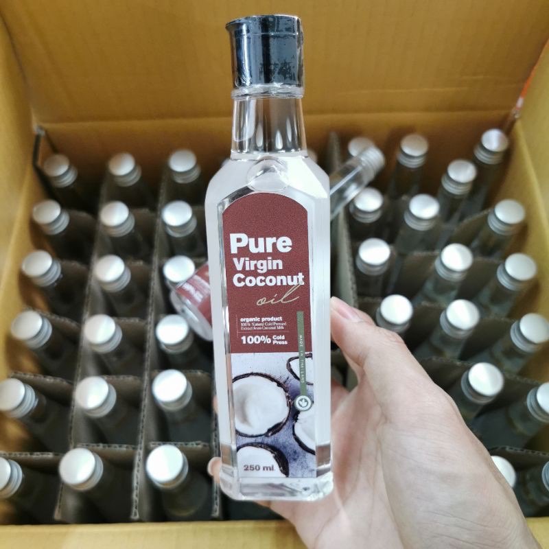 Pure Virgin เพียวเวอร์จิ้น น้ำมันมะพร้าวสกัดเย็น ตัวดังใน TikTok { 250ml.}