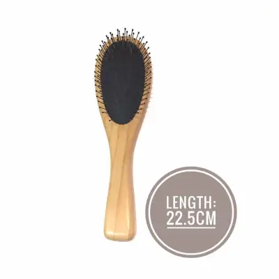 Cushion Brush with Wire Pins (Size L) - Beech Colour