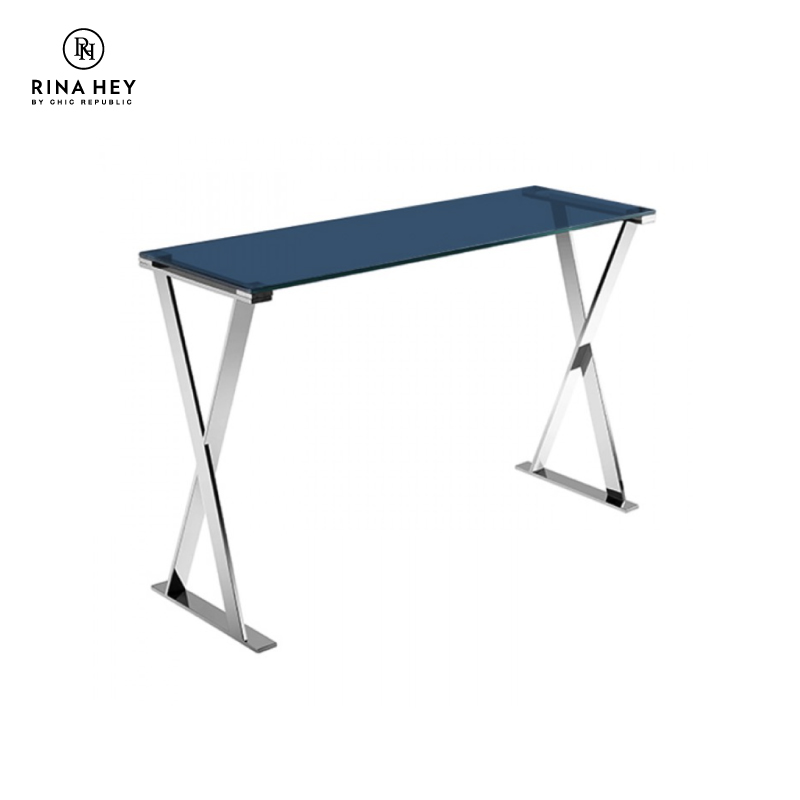 RINA HEY โต๊ะคอนโซล OSTER/120 – สี เทา/โครเมี่ยม