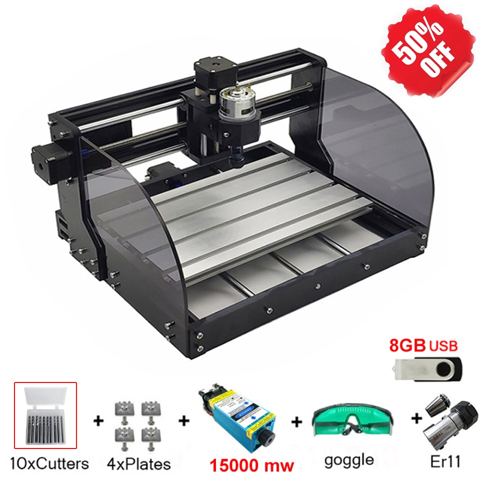 Cnc 3018 Pro Engraving Machine Kit, Topqsc Upgraded Router