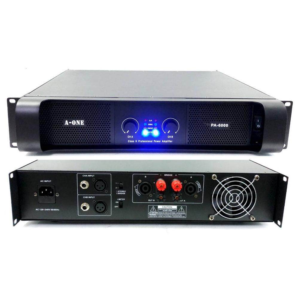 เพาเวอร์แอมป์ power amplifier กลางแจ้ง 900W เครื่องเสียงกลางแจ้ง รุ่น PA-6000