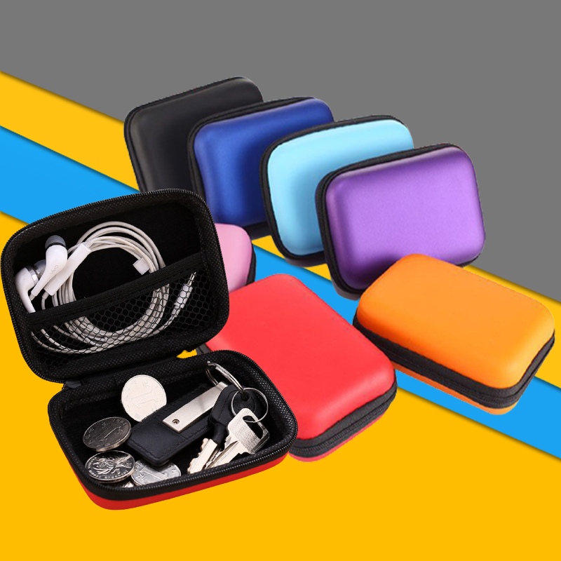 TQ_GADGET กล่องใส่สายหูฟัง กระเป๋าเก็บสายชาร์จ USB แฟลชไดรฟ์ กล่องอแนกประสงค์จัดระเบียบสิ่งของในกระเป๋า