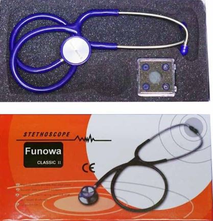 Stethoscope หูฟังแพทย์ สเต็ทโตสโคป ยี่ห้อ Funowa รุ่น Classic II (Dual Type) ประเทศญี่ปุ่น