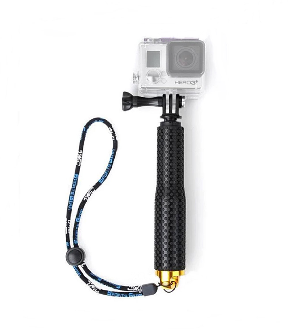 ไม้เซลฟี่สำหรับกล้องแอ็คชั่นแคมทุกรุ่น(ทอง) Selfie Stick for Action Camera(Gold)