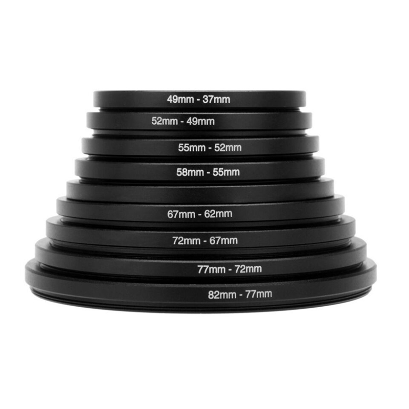 18Pcs 37 82mm 82 37mm Lens Step Up Down Ring Filter For Canon For Nikon 18pcs-37-82mm-82-37mm-lens-step-up-down-ring-filter-for-canon-for-nikon