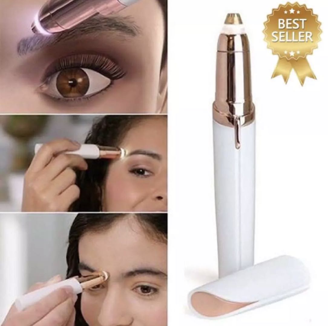 เครื่องกันคิ้ว ที่กันคิ้ว เครื่องกันคิ้วไฟฟ้า แต่งคิ้ว Flawlessly Brows Eyebrow Trimmer Electric Hair Remover Painless Shaver Painless Personal Face Care Instant Hair Remover Tool